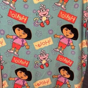 Nickelodeon Blue and Pink Dora Throw 2003